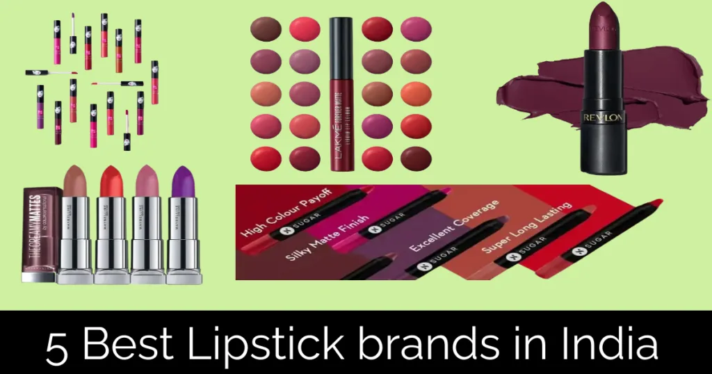 5 Best Lipstick brands in India