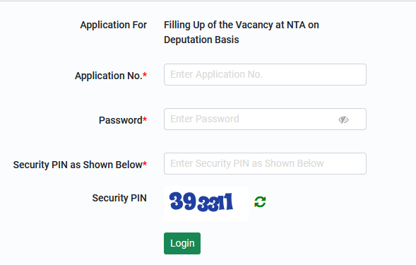 NTA Vacancy