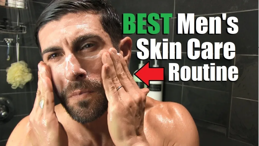 Skincare routine for men